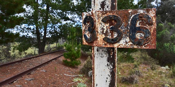 Old railway at Tuggeranong Pines.