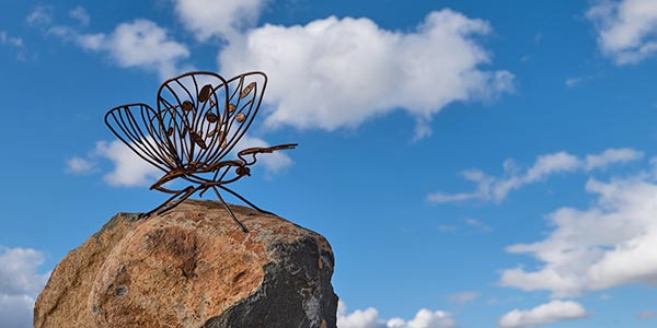 Butterfly sculpture at Namarag.